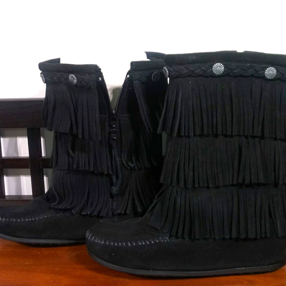 Minnetonka 3 Layer Fringe Boot - image 2